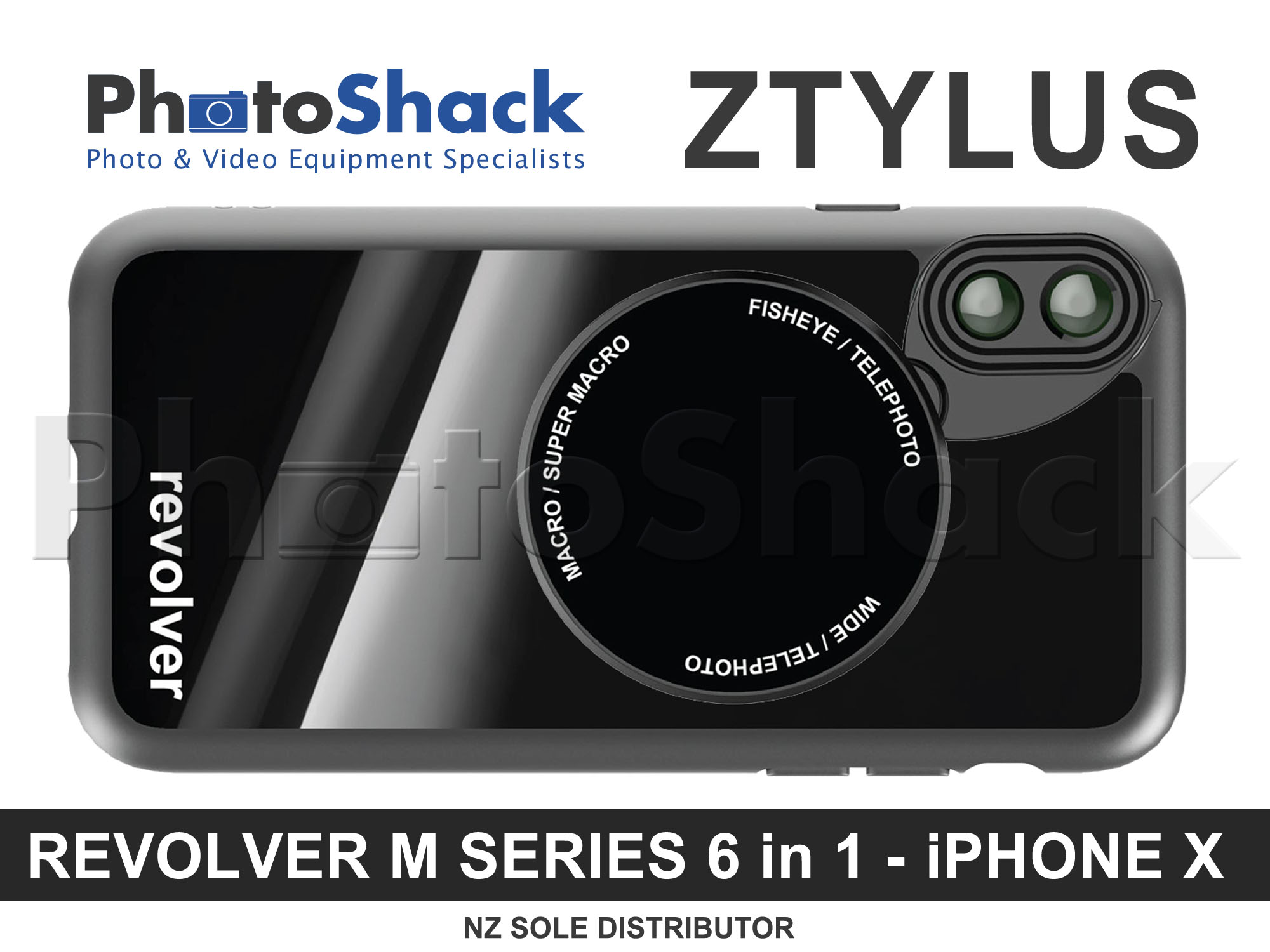 Ztylus Magnetic 6 in 1 Revolver Lens Kit for iPhone X